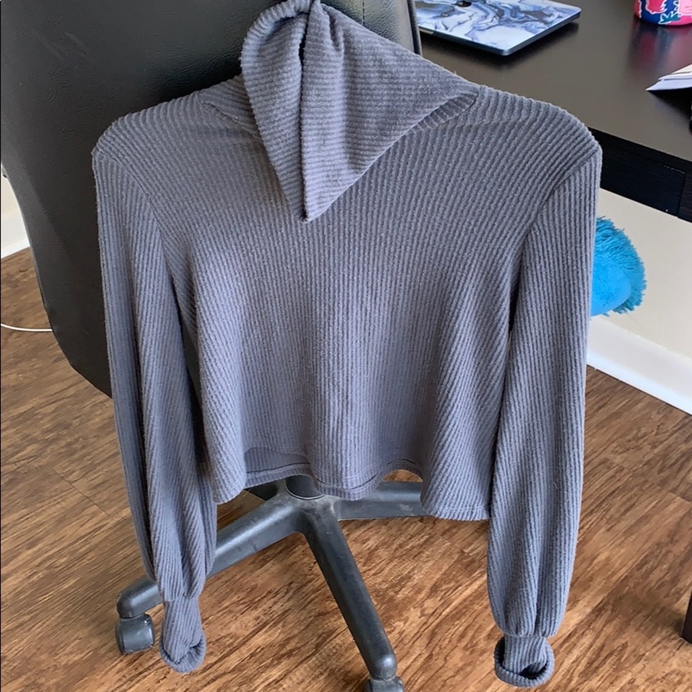 Ribbed cropped Urban Outfitters turtleneck sweater